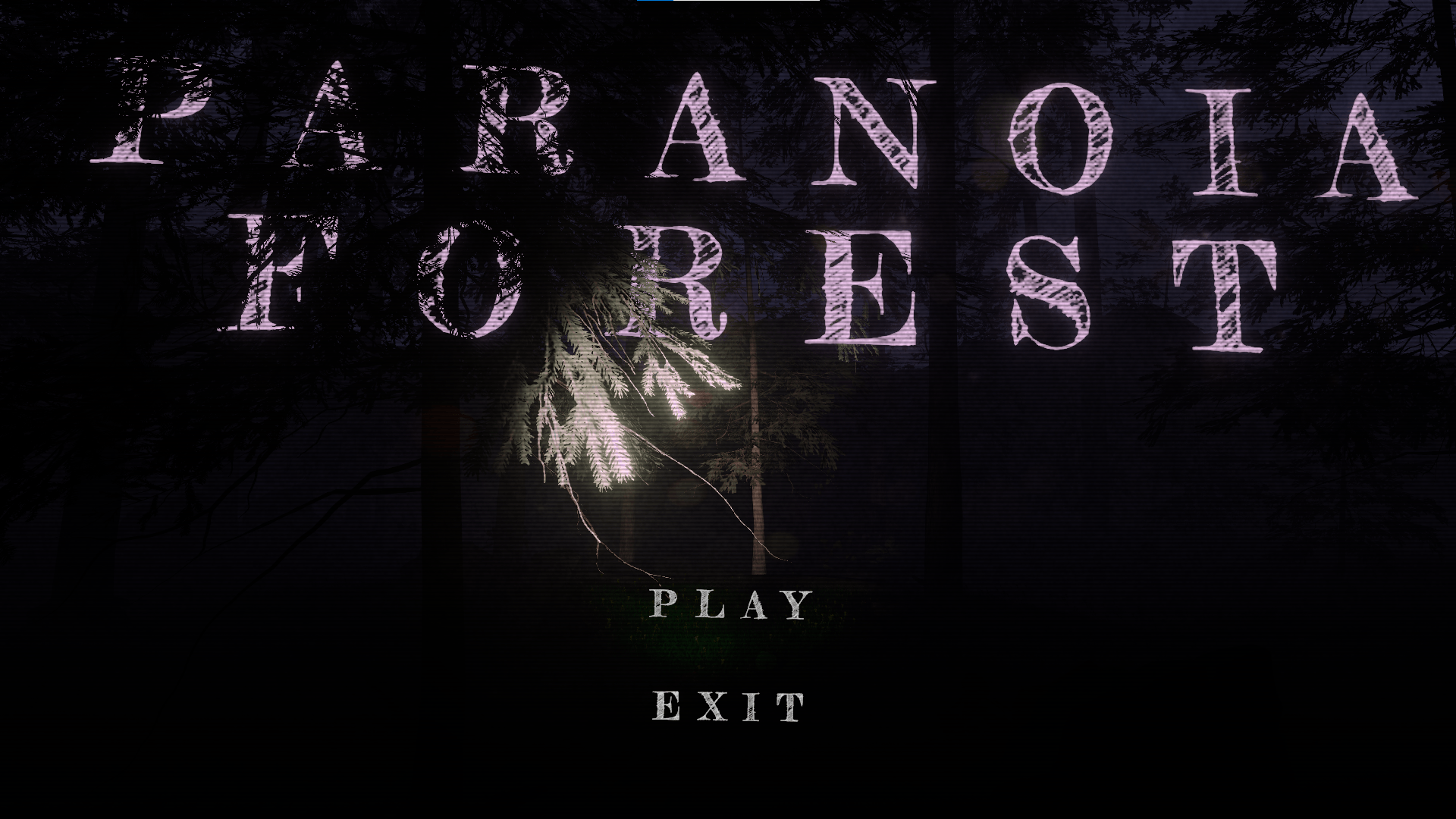 Paranoia Forest main menu