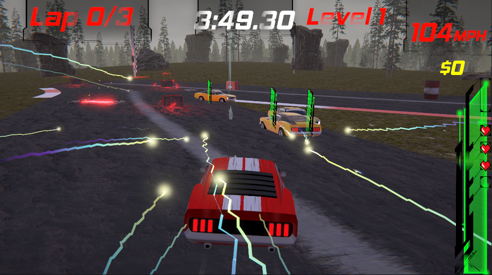 Gameplay from Racing Roguelike