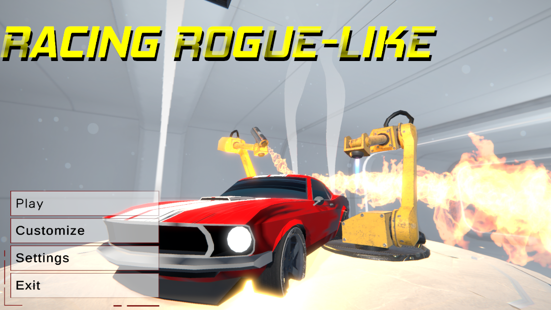 Racing Roguelike main menu